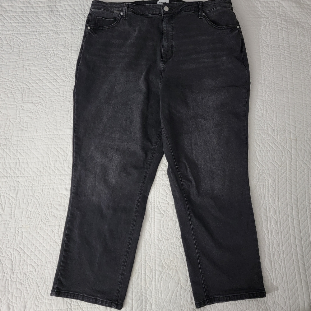 Sonoma High Rise Curvy Fit Straight Leg Stretchy Jeans Womens Plus Size 20W